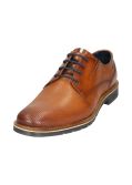 Chaussures en cuir grande taille cognac