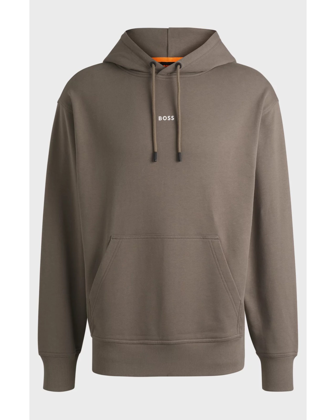 Sweat à capuche grande taille beige