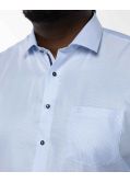 Chemisette dobby grande taille bleu clair