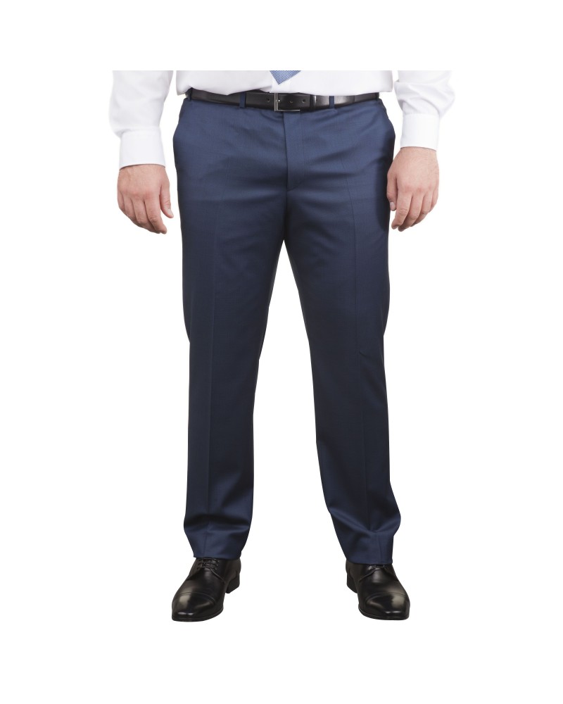 Pantalon de costume préférence bleu: grande taille du 54 au 62