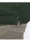 Polo piqué grande taille vert kaki