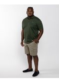 Polo piqué grande taille vert kaki