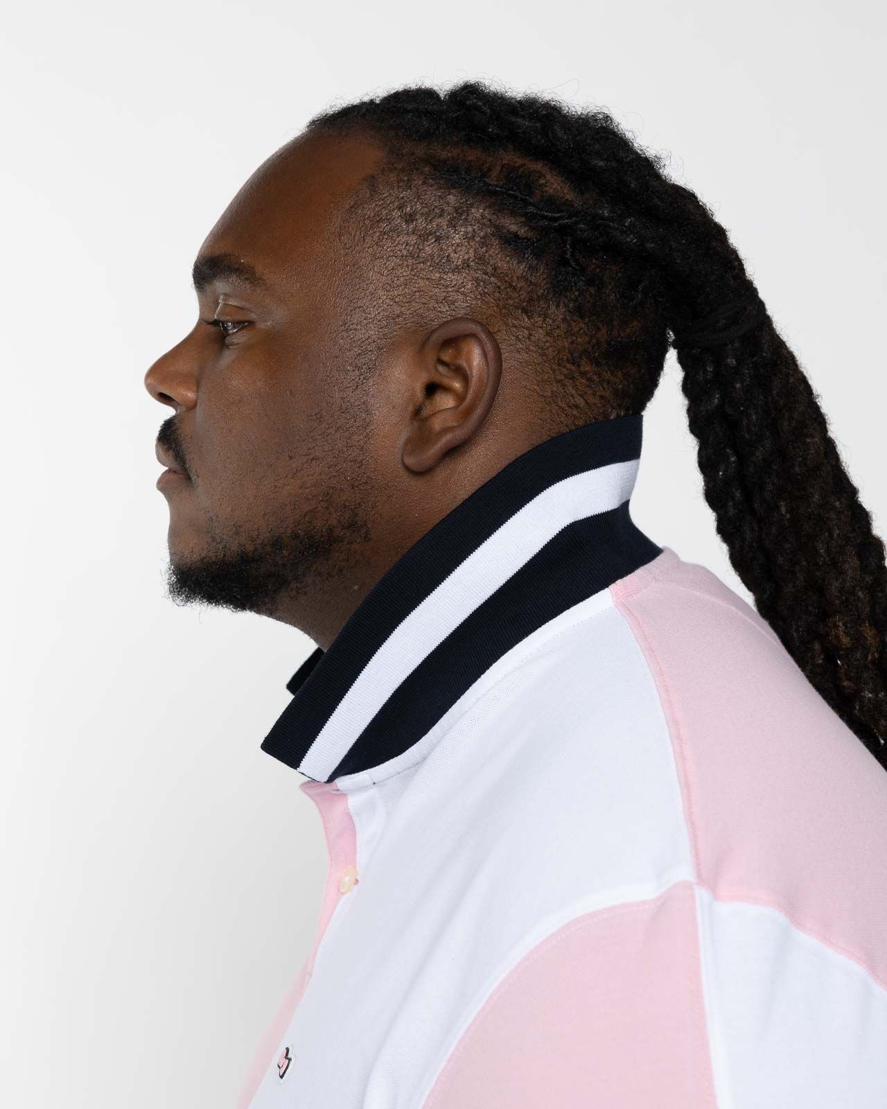 Polo piqué barbarian grande taille rose