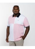 Polo piqué barbarian grande taille rose
