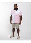 Polo piqué barbarian grande taille rose