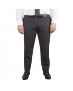 Pantalon de costume Classic gris foncé pour homme fort du 52 au 74