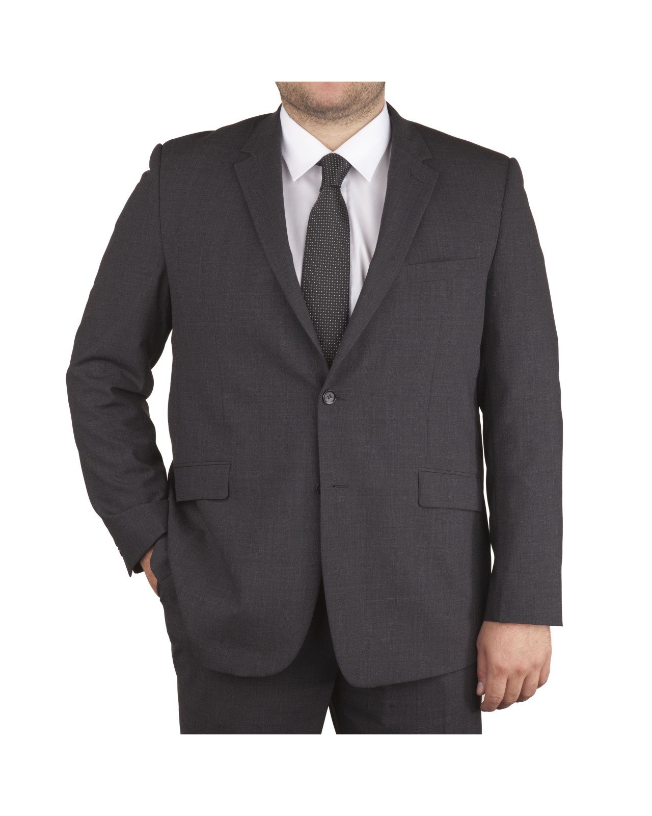 Veste de costume Classic anthracite pour homme grand du 60 au 78