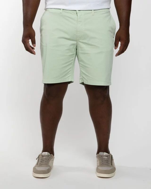 Short chino twill grande taille vert