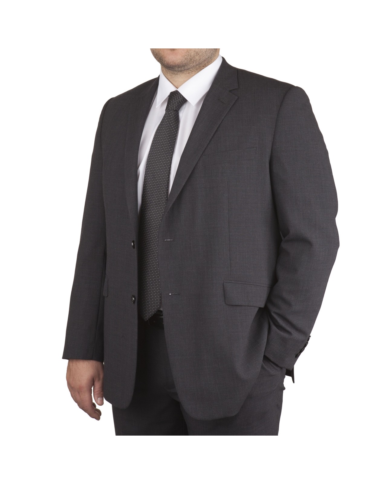 Veste de costume Classic anthracite pour homme grand du 60 au 78