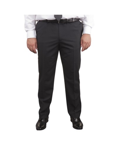 Pantalon de costume Classic noir pour homme fort du 50 au 78