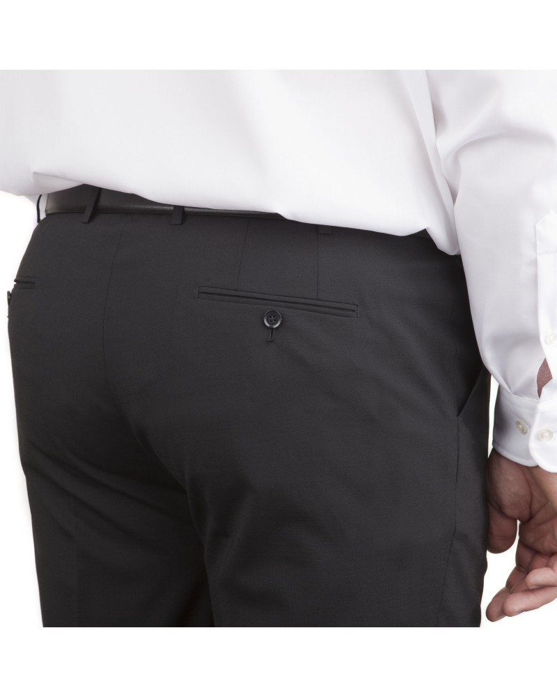 Empirisch Kan worden genegeerd Onderbreking Pantalon de costume grande taille Classic noire Taille Courte - Jusqu'au 62  - Skopes