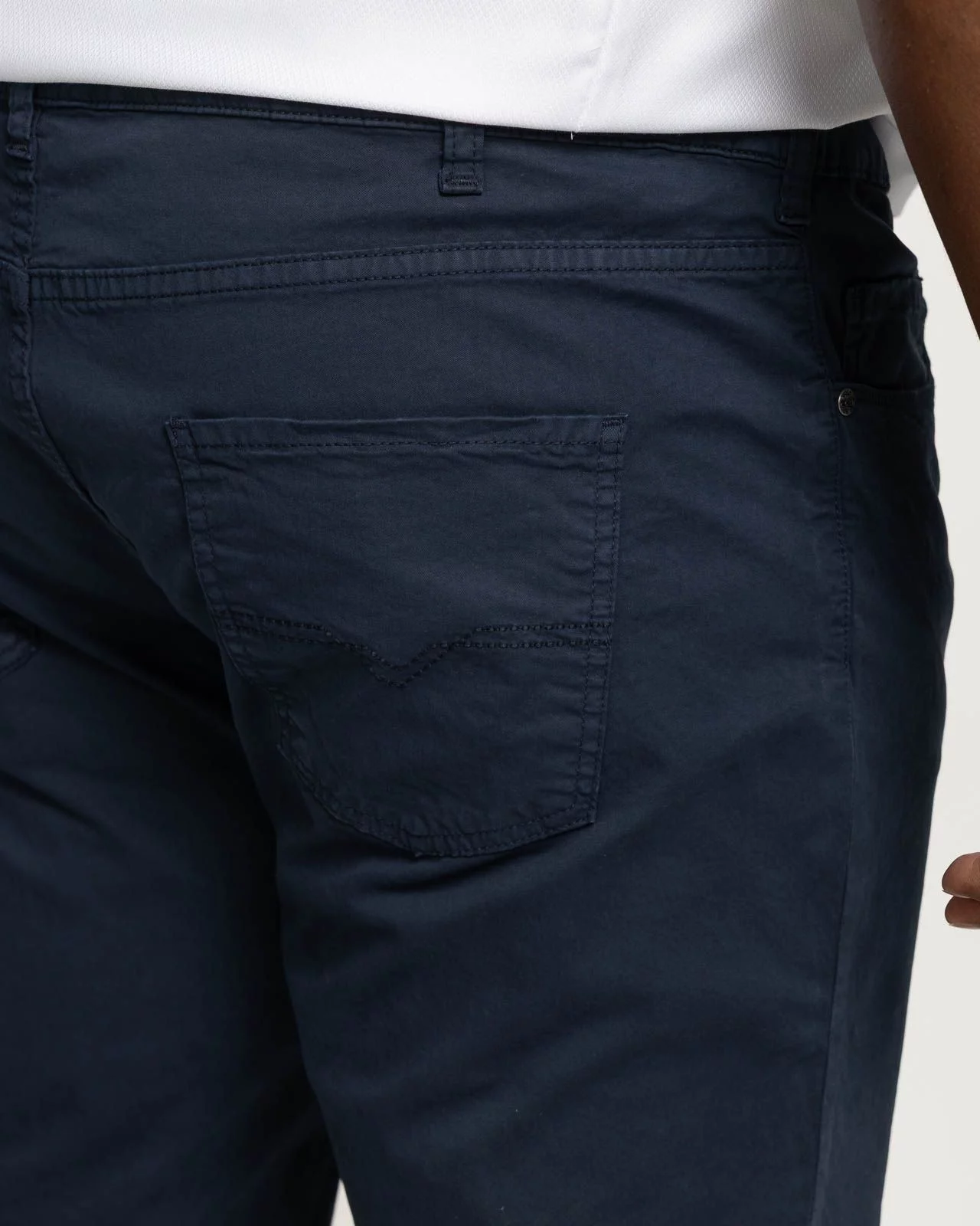 Short 5 poches grande taille bleu marine