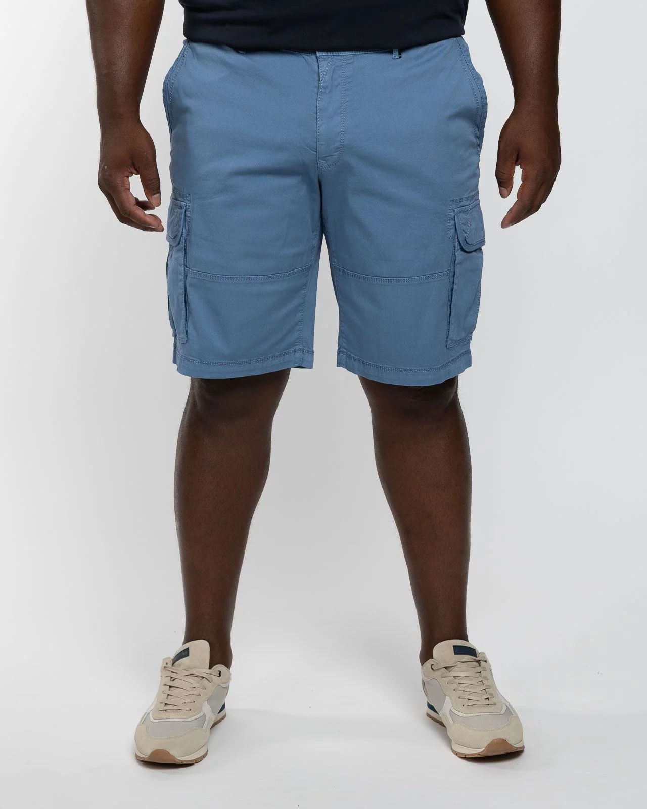 Short cargo grande taille bleu