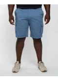Short cargo grande taille bleu