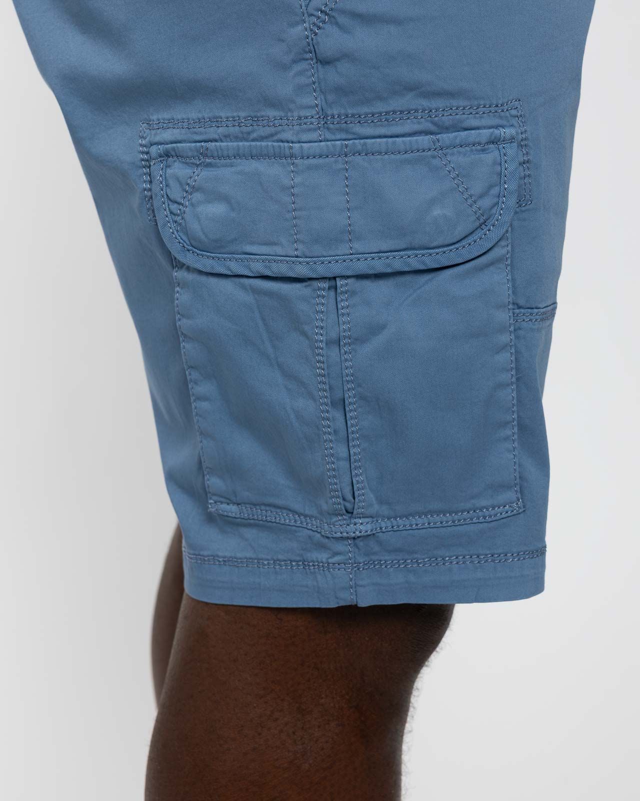 Short cargo grande taille bleu