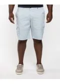 Short cargo grande taille bleu ciel