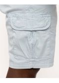 Short cargo grande taille bleu ciel