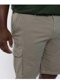 Short cargo grande taille vert kaki