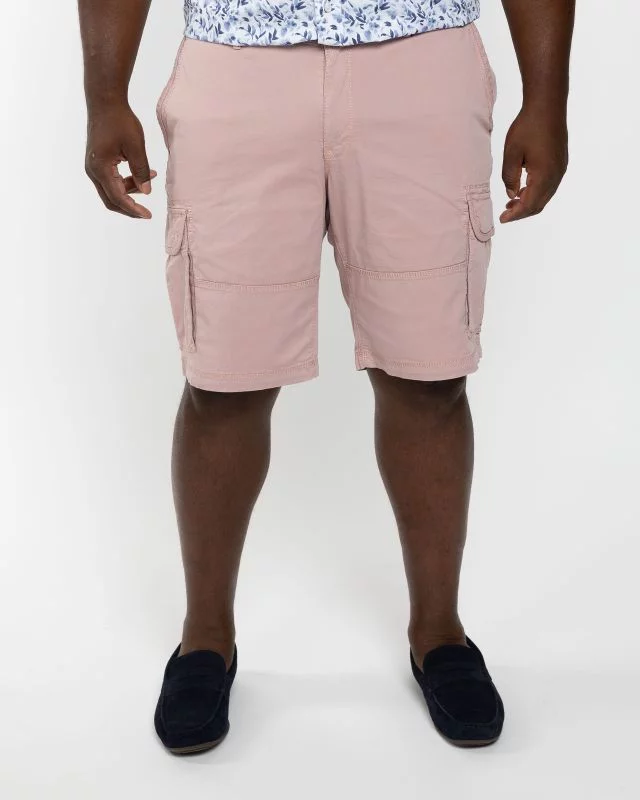 Short cargo grande taille vieux rose