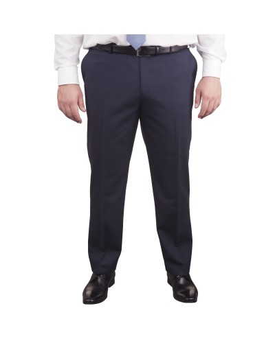 Pantalon de costume Classic bleu marine pour homme fort du 50 au 68