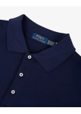 Polo interlock grande taille bleu marine