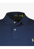 Polo piqué grande taille bleu marine
