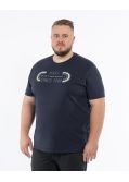T-shirt imprimé grande taille bleu marine