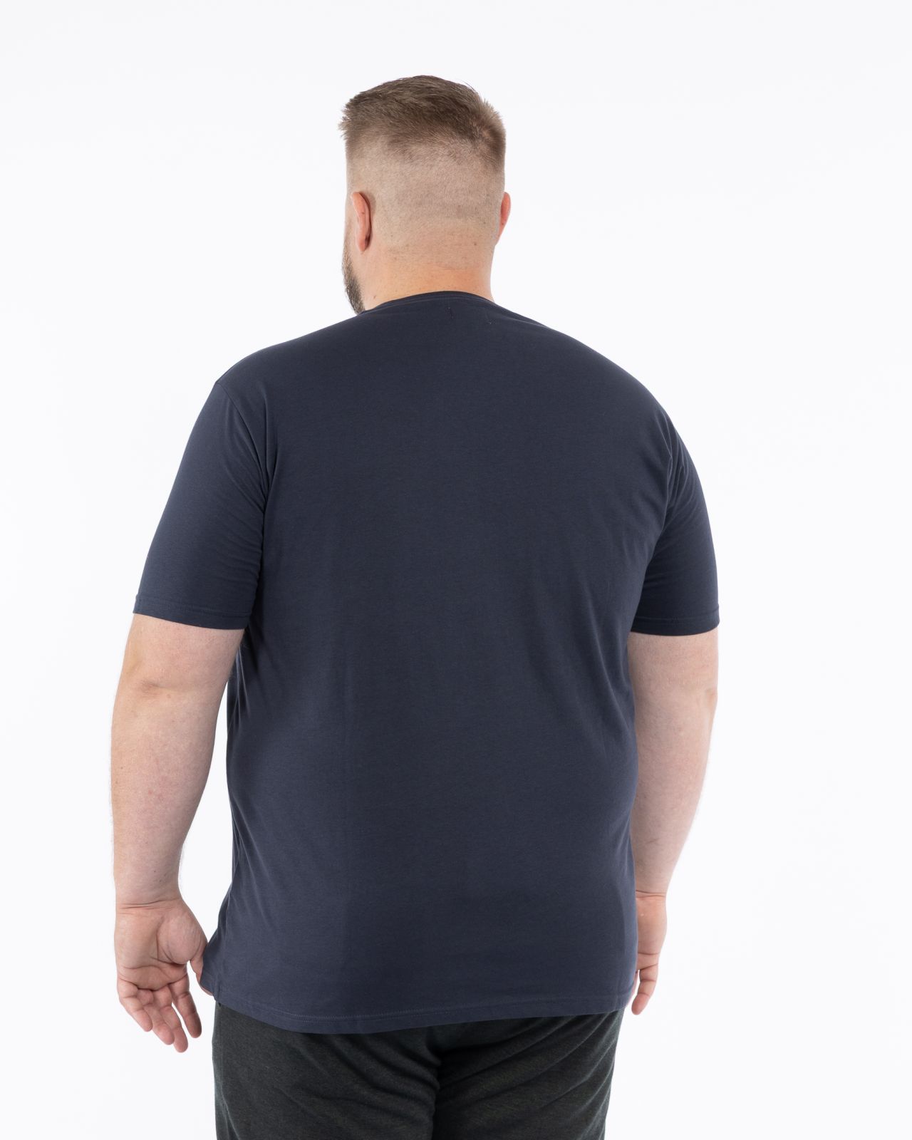 T-shirt imprimé grande taille bleu marine