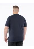 T-shirt imprimé grande taille bleu marine