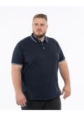 Polo piqué grande taille bleu marine