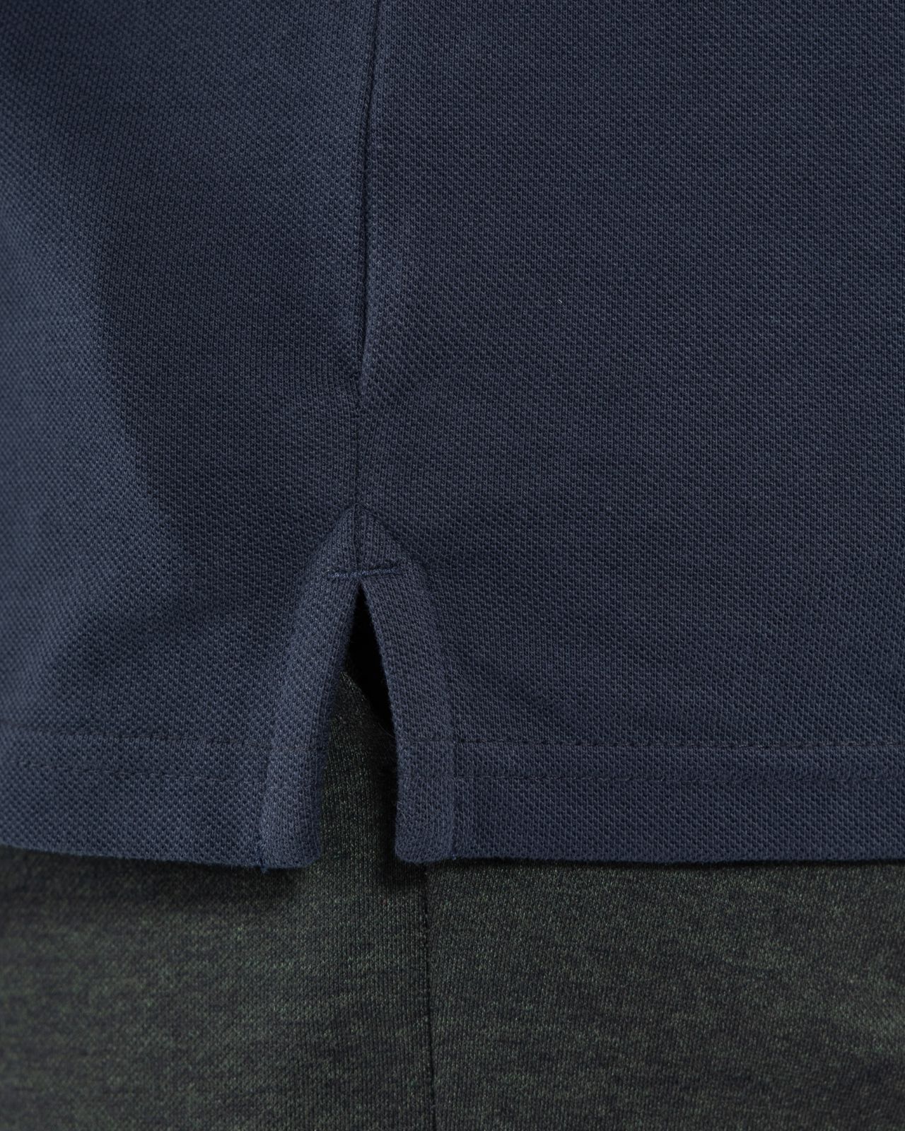 Polo piqué grande taille bleu marine