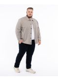 Surchemise en flanelle grande taille beige