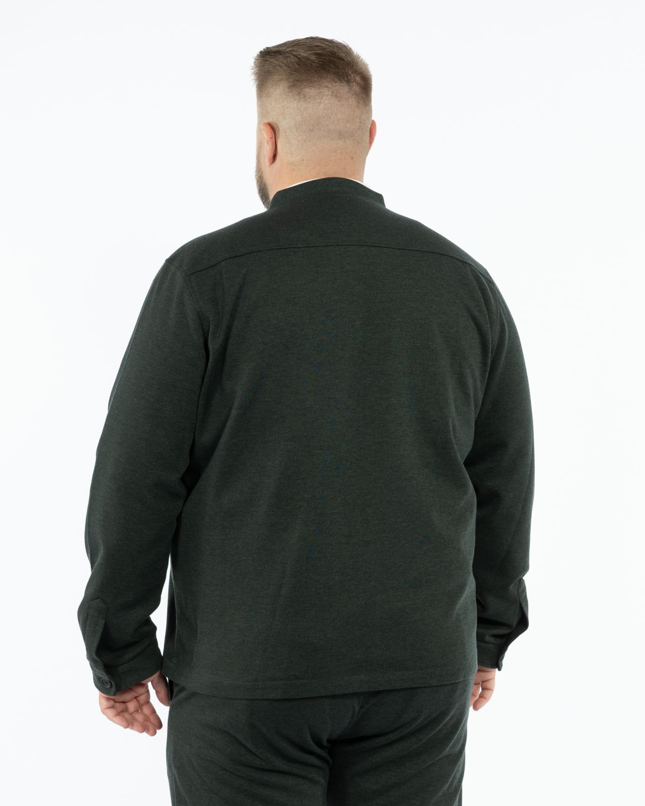 Blouson grande taille vert foncé