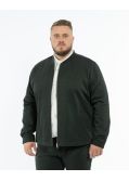 Blouson grande taille vert foncé