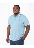 Polo piqué grande taille bleu