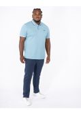 Polo piqué grande taille bleu