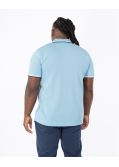Polo piqué grande taille bleu
