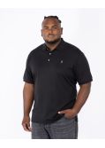 Polo interlock grande taille noir