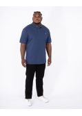 Polo piqué grande taille bleu marine