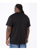 T-shirt interlock grande taille noir