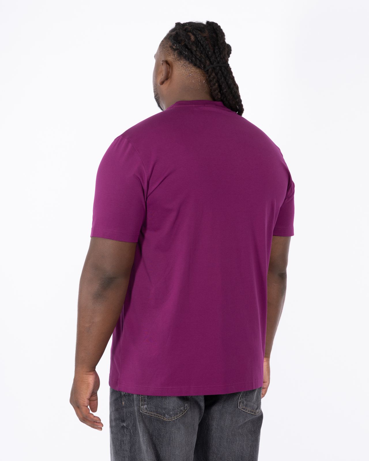 T-shirt grande taille bordeaux