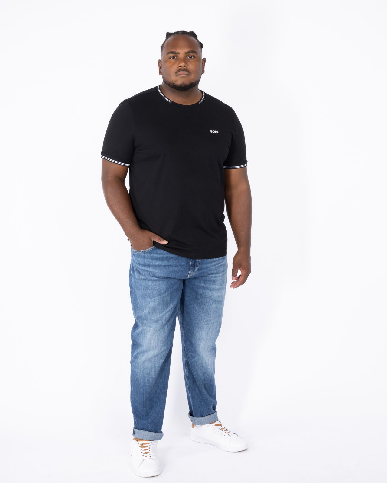 T-shirt grande taille noir