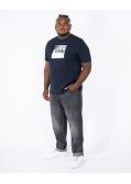 T-shirt grande taille bleu marine