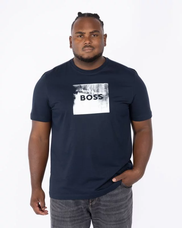 T-shirt grande taille bleu marine