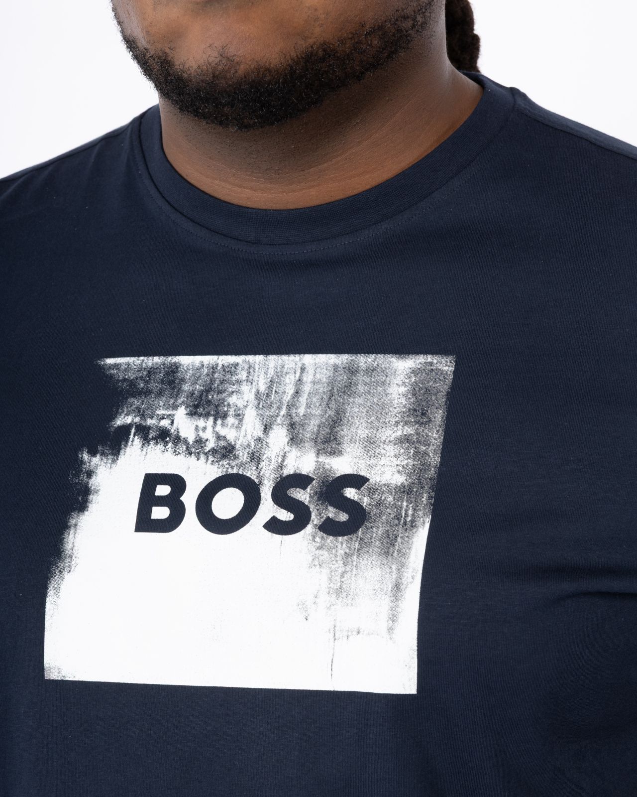 T-shirt grande taille bleu marine