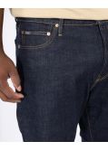 Jeans délavé stretch grande taille bleu marine