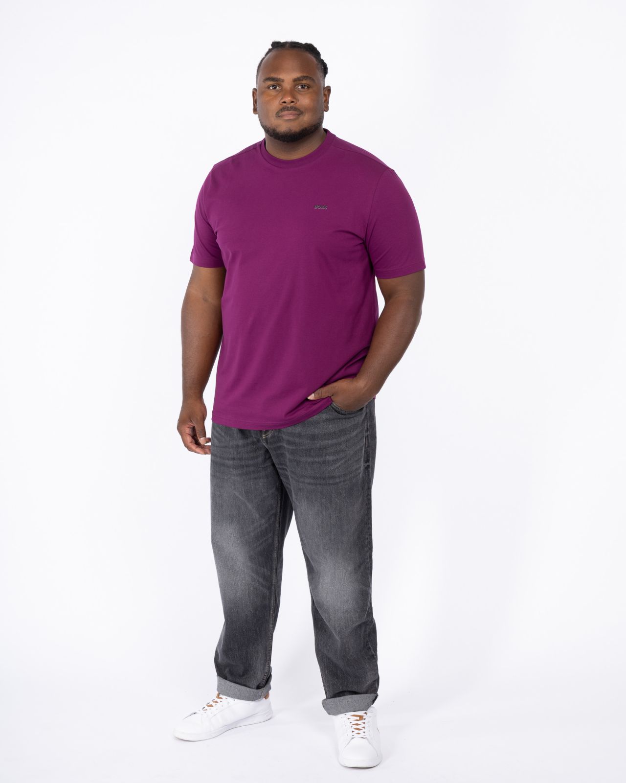 T-shirt grande taille bordeaux