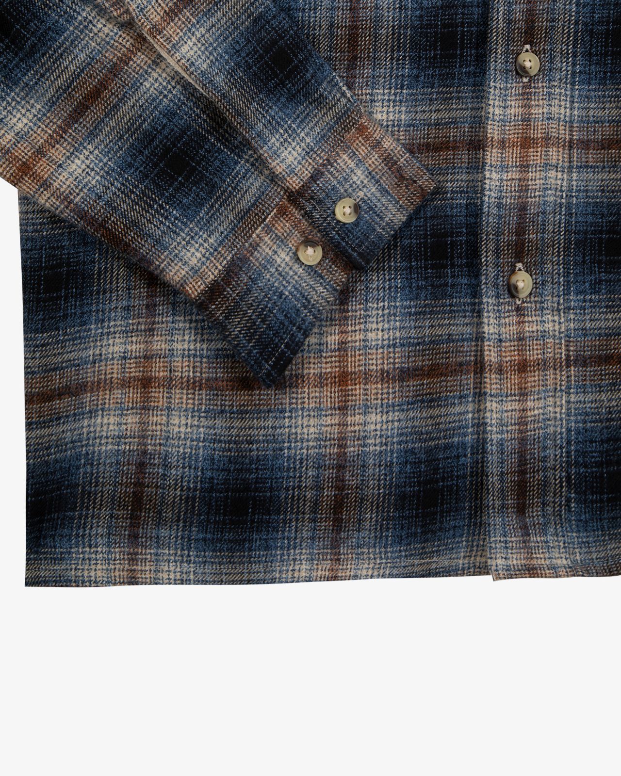 Surchemise en flanelle grande taille bleu marine