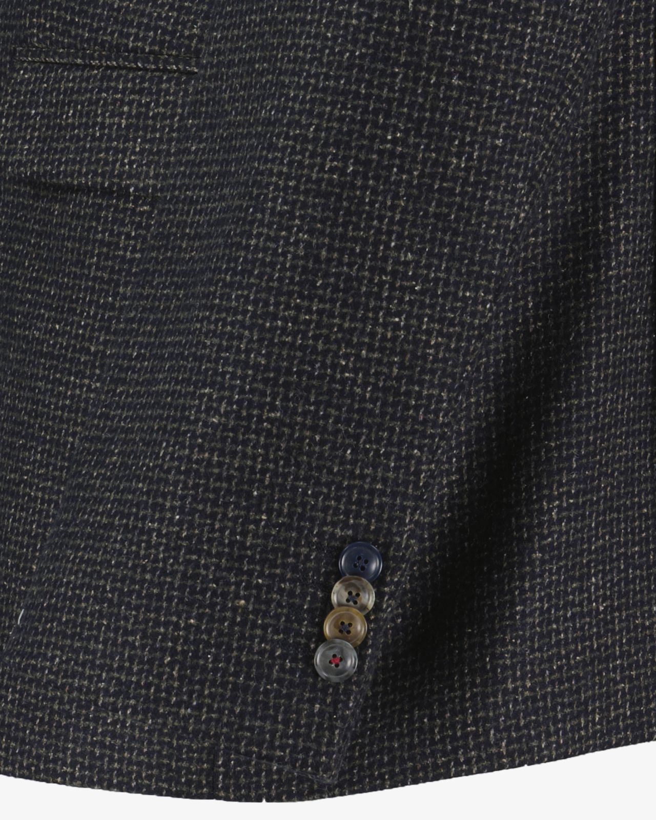 Veste aspect tweed grande taille bleu marine