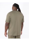 T-shirt jersey grande taille vert kaki